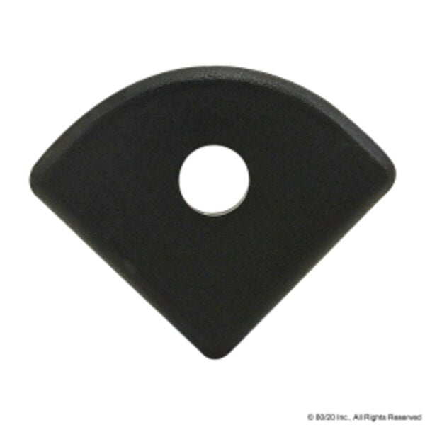 End Cap Black W/Push-Ins 1012