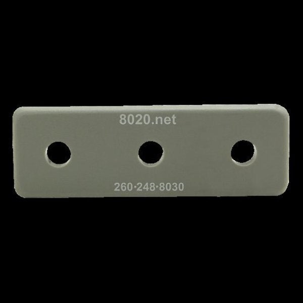 End Cap Gray W/Push-Ins 1030