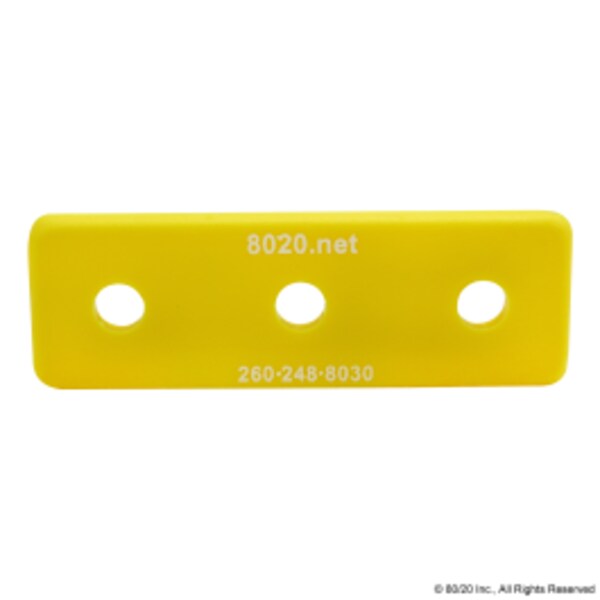 End Cap Yellow W/Push-Ins 1030