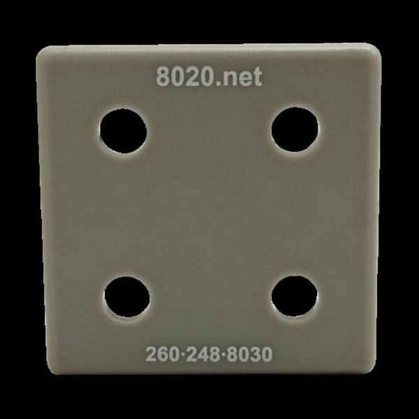 End Cap Gray W/Push-Ins 2020