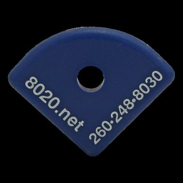 End Cap Blue W/Push-Ins 1517