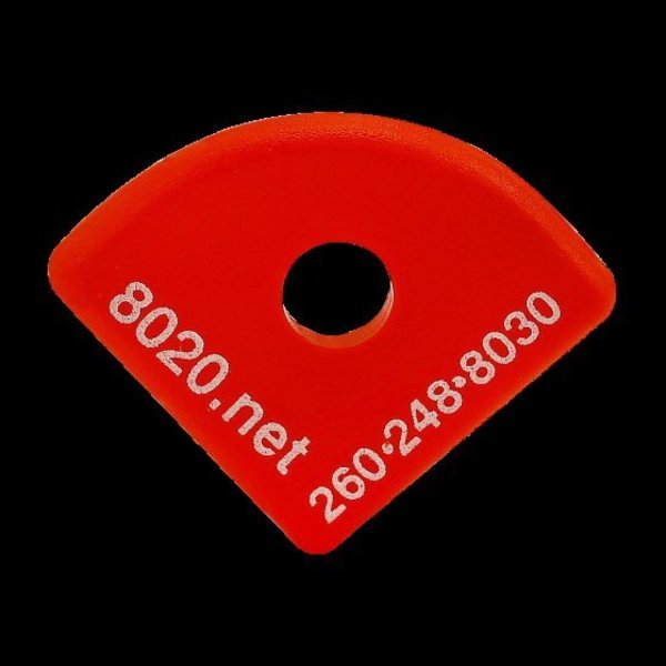 End Cap Red W/Push-Ins 1517