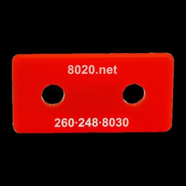 End Cap Red W/Push-Ins 1530/1530-Lite