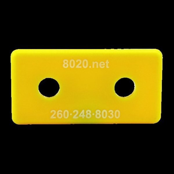 End Cap Yellow W/Push-Ins 1530/1530-Lite