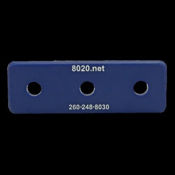 End Cap Blue W/Push-Ins 1545