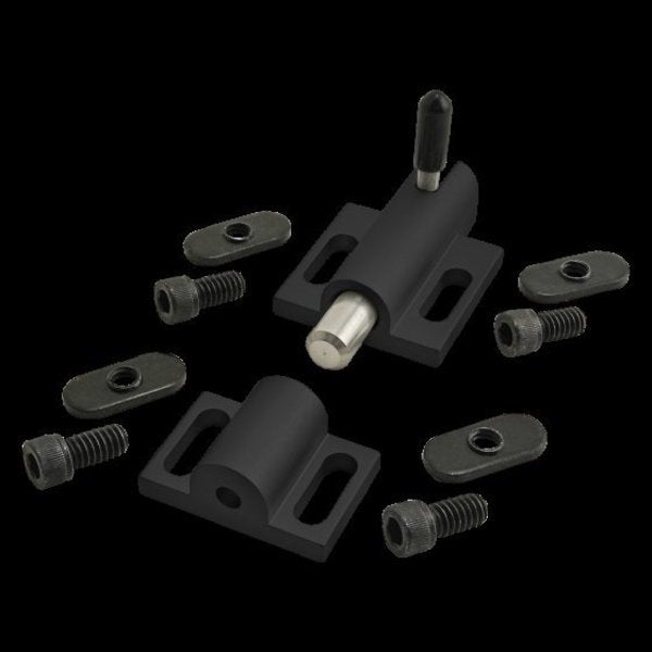 Black Deadbolt W/ Top Latch