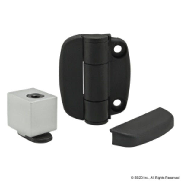 Detent Hinge, 1O S, Black