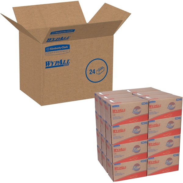 Wipers, L10, Lightweight, PK24, White, 2-Ply Paper