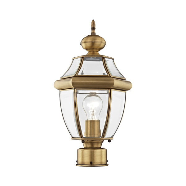 Monterey 1 Light Antique Brass Outdoor P