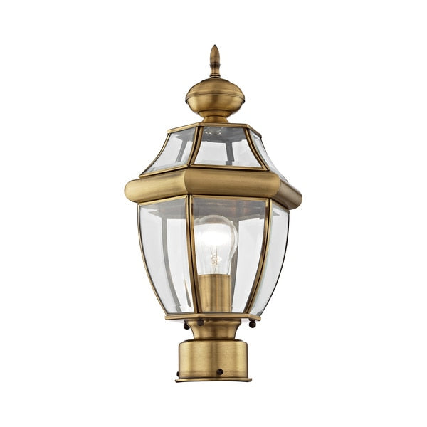 Monterey 1 Light Antique Brass Outdoor P