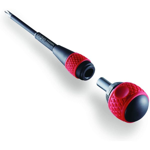 BALL GRIP Ratchet Screwdriver 5PC. Set