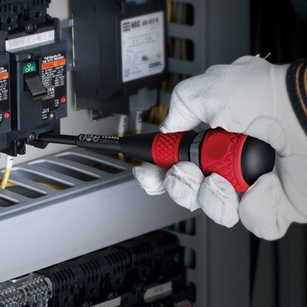 BALL GRIP Ratchet Screwdriver No.2200 +3
