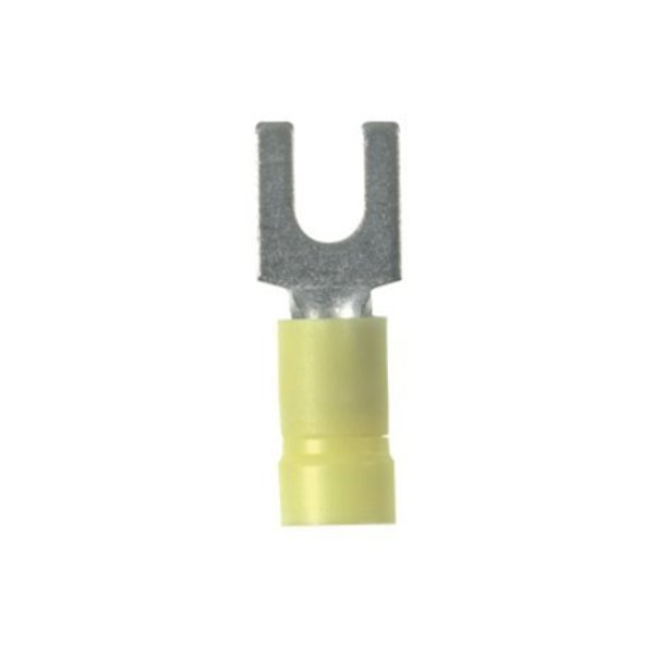 14-10 AWG Vinyl Fork Terminal #10 Stud PK50