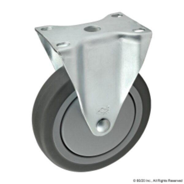 Flange Mount, Rigid Caster, 5