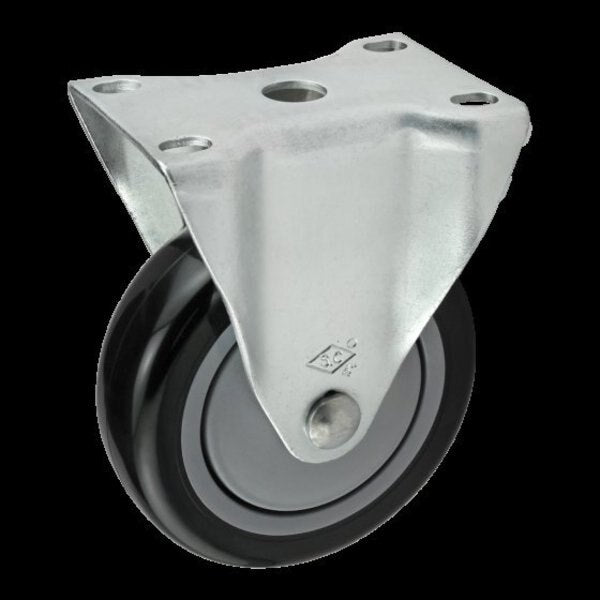 Deluxe, Flange Mount, Rigid Caster, 4
