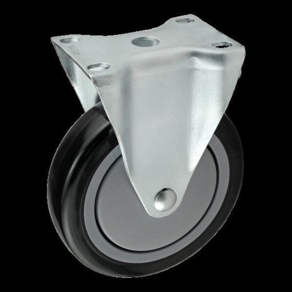 Deluxe, Flange Mount, Rigid Caster, 5