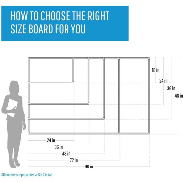 Tech Cork Board 3 ft.x4ft., Aluminum Frame