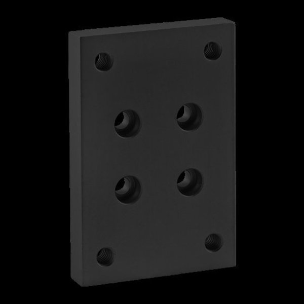 Flange Mount Caster Base Plate, 10 S