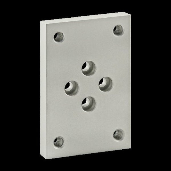 Flange Mount Caster, Base Plate, 10 S