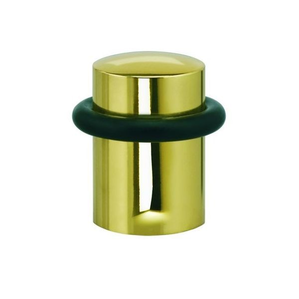Floor Door Stop Bright Brass 1-3/4