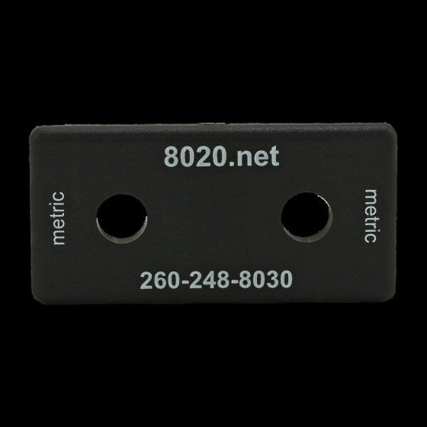 End Cap Black W/Push- Ins 25-2550