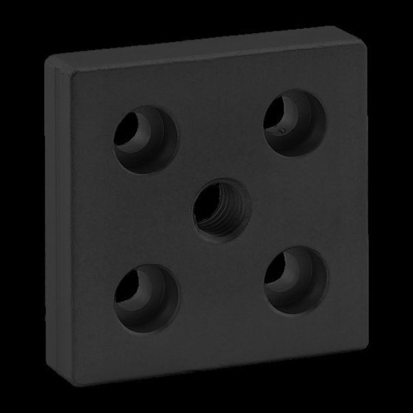 Ctr Tap Base Plate, 50mm X 50mm W/M10 Tap