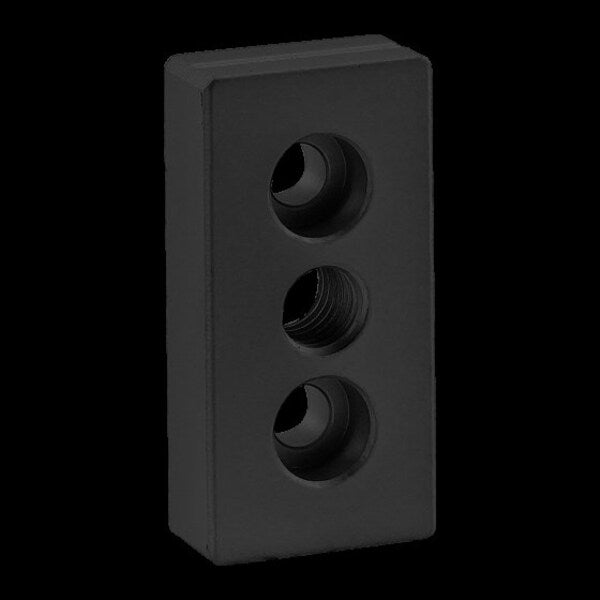 Ctr Tap Base Plate, 25mm X 50mm W/M10 Tap