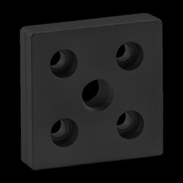 Ctr Tap Base Plate, 50mm X 50mm W/M12 Tap