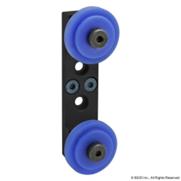 Dual Roller Wheel Bracket Assembly
