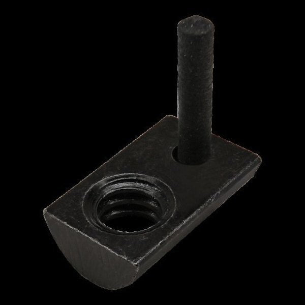 Drop In 25S 1/4-20 T-Nut W/Flex Hand Blk