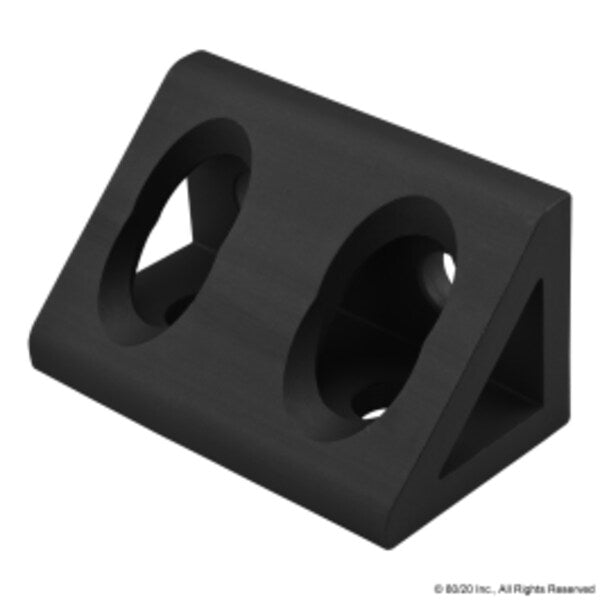 Blk 25S 4 Hole Inside Gusset Crnr Brkt