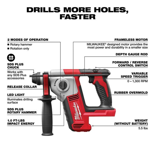 M18 Cordless 5/8