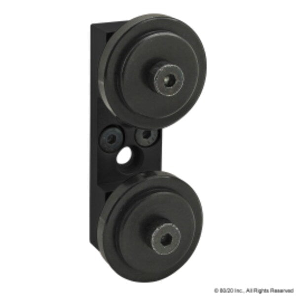 Blk 10S Dual Roller Wheel Bracket Assy