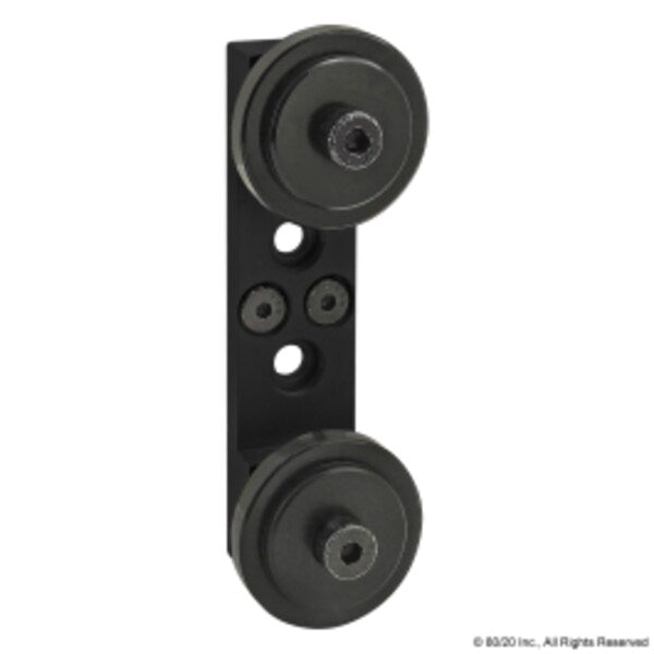 Blk 10S Dual Roller Wheel Bracket Assy