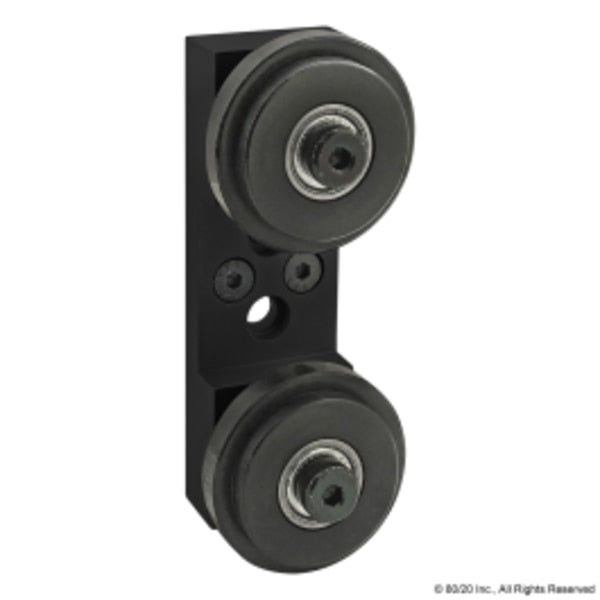 Blk 15S Dual Roller Wheel Bracket Assy