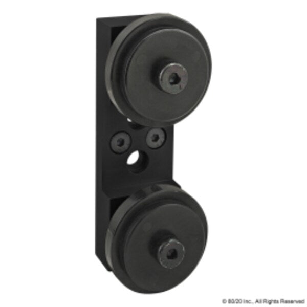 Blk 15S Dual Roller Wheel Bracket Assy