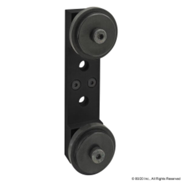 Blk 15S Dual Roller Wheel Bracket Assy