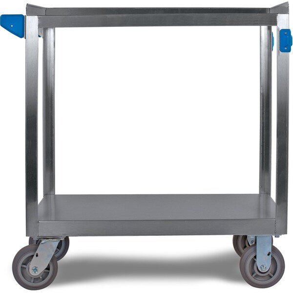 SS Utility Cart, 2 Shelf, 700 lb., 21x33