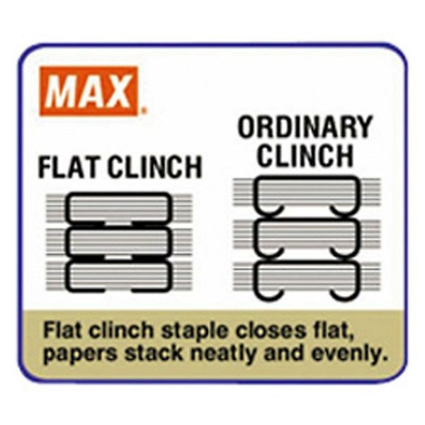 Stapler, Desk, Flat Clinch, Black