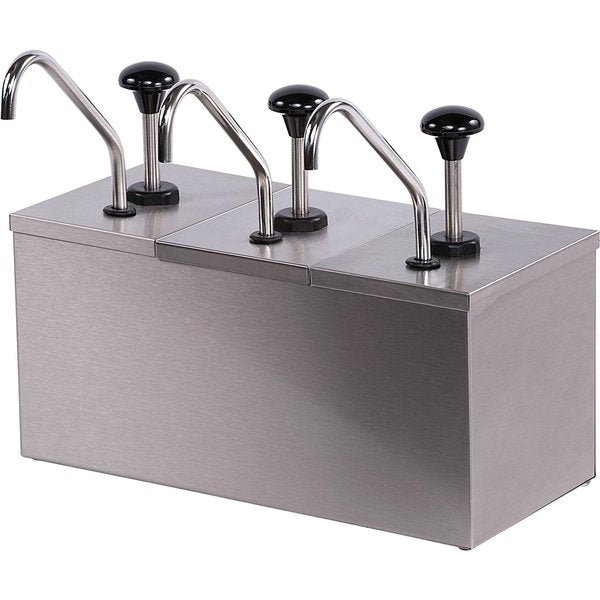 Insulated Topping Rail w/3 SS Pumps