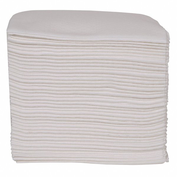Dry Wipe, X70, 76 Sheets, 1/4 Fold, Heavy Absorb, Hydroknit, 12 in x 12 1/2 in, White, 12 Pack