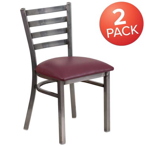 Clear Ladder Chair-Burg Seat