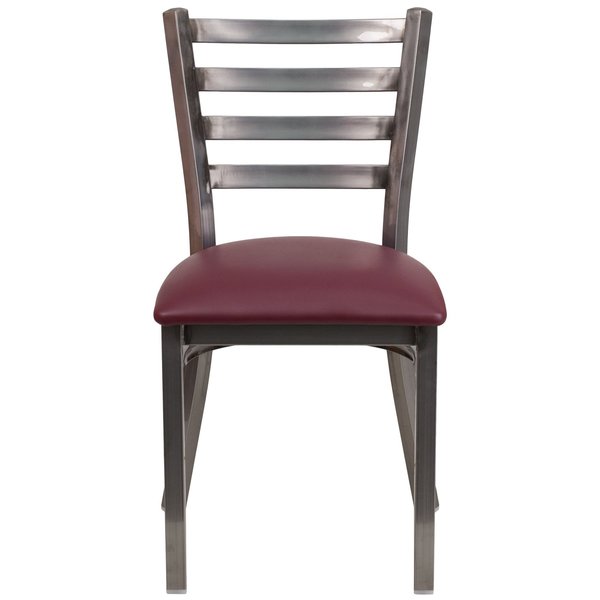 Clear Ladder Chair-Burg Seat
