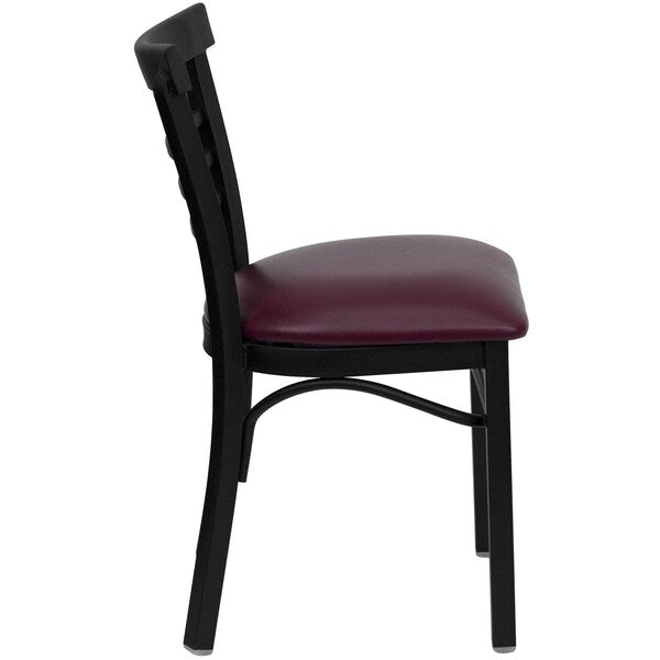 Black Ladder Chair-Burg Seat