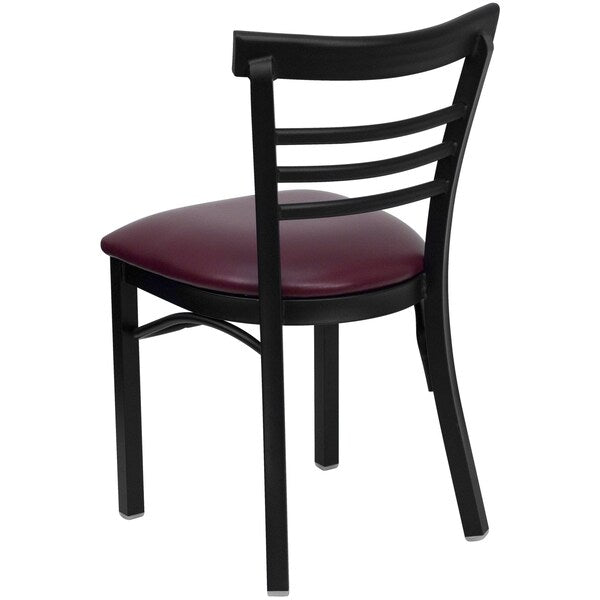Black Ladder Chair-Burg Seat