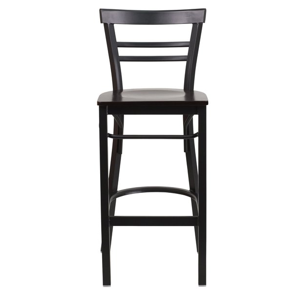 Black Ladder Stool-Wal Seat
