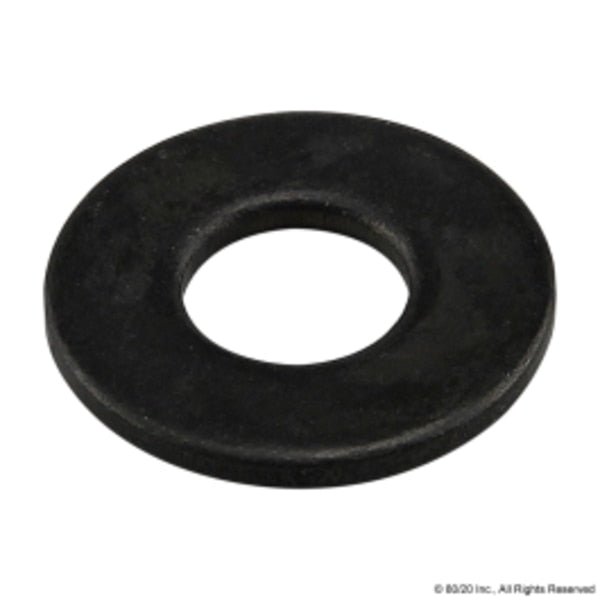 Flat Washer, Fits Bolt Size #10-32 , Steel Zinc Plated Finish