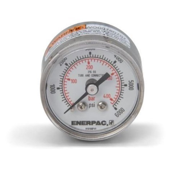 1534R, Hydraulic Pressure Gauge, 1.5 in. Face, Rear Mount, 6,000 maximum psi