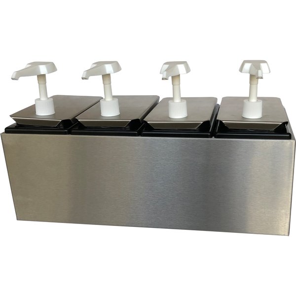 Topping Rail w/4ea Standard Pumps/Jars