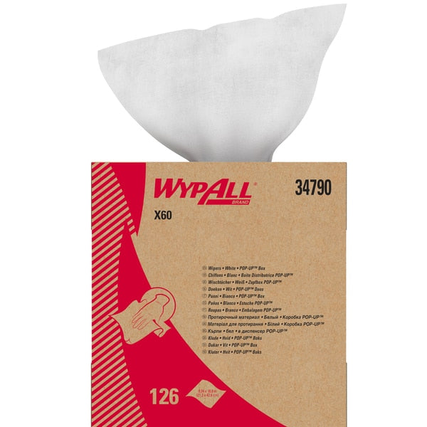 GeneralClean X60 Multi-Task Cleaning Cloths, Pop-Up Box, White (118 Sheets/Box)
